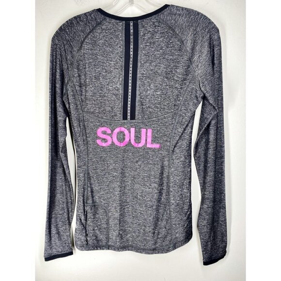 LULULEMON x SOULCYCLE Pace Pusher Long Sleeve SOUL Graphic Stretchy Top Black, 6 - Picture 8 of 8